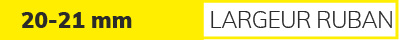 Profil&eacute;s de montage/d'encastrement 20-21 mm de largeur de bande flexible