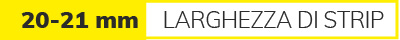 Profili per montaggio a superficie/incasso Larghezza nastro flessibile 20-21 mm