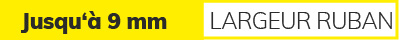 Profil&eacute;s &agrave; monter/encastrer jusqu'&agrave; une largeur de bande flexible de 9 mm