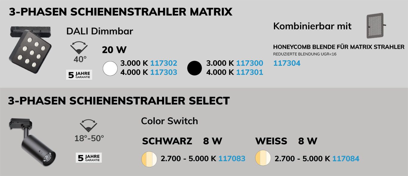 Matrix und Select Strahler