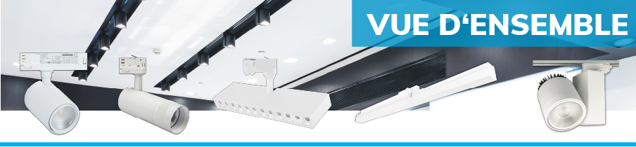 Projecteurs pour rail 3 allumages - ISOLED