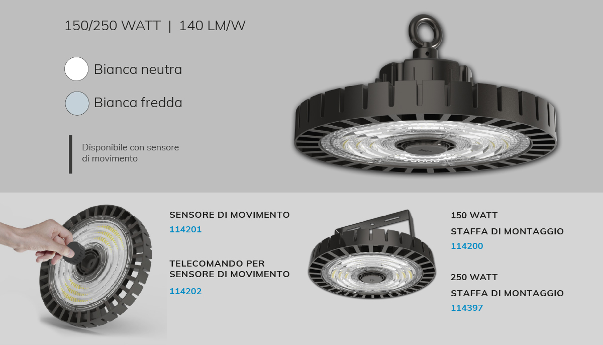 Illuminazione a LED industriale Serie MS